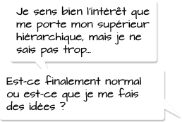 Je sens bien l’intérêt que me porte mon supérieur hiérarchique, mais je ne sais pas trop… est-ce finalement normal ou est-ce que je me  fais des idées ?